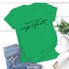 Men Women's Fashion Casual Perfectly Imperfect Letter Printed Funny Short Sleeves T Shirt Tops