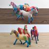 Western Mythology Creature Unicorn Pvc Decor With Realistic Design For Kids Playroom
