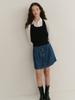 Love Us You Kale Pintuck Denim Skirt