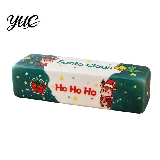 Soft Butter Squeeze Toys Christmas Squishy Fidget Toy, Slow Rising Stress Relief Silent Desk Relievers Xmas Santa Reindeer Sensory Portable