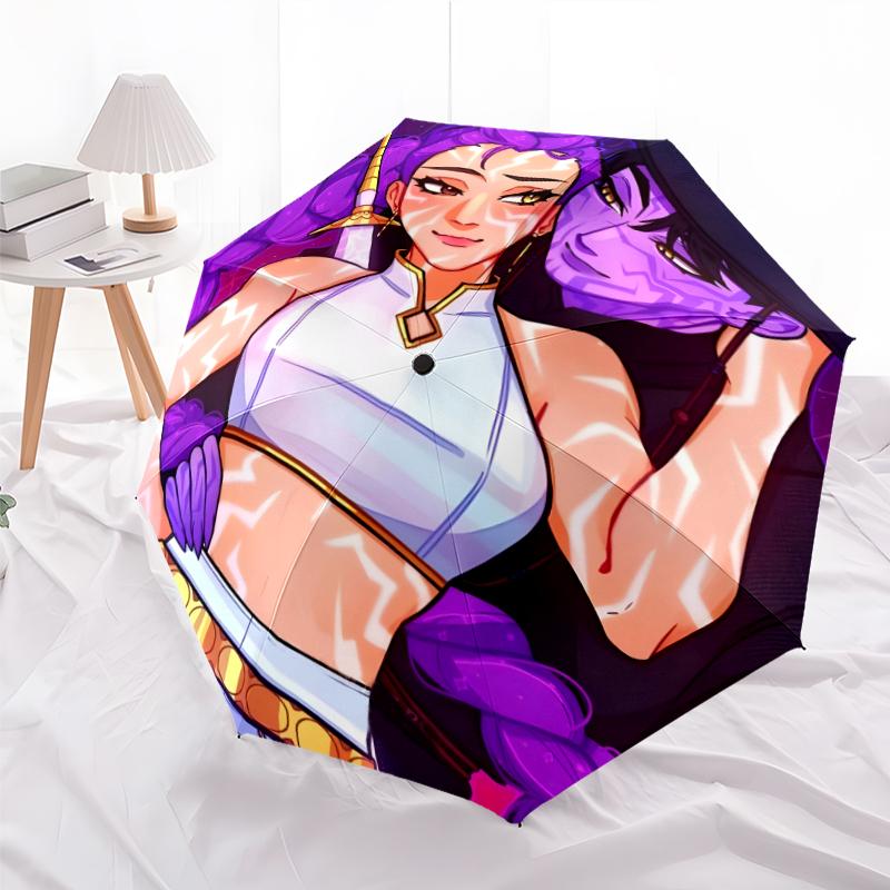 1pc KPop Demon Hunters RUMI7 Umbrella, Sun Protection, And UV Shielding. It Has Eight Sturdy Ribs for Outdoor Use And Perfect Gift