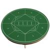 Texas Hold'em Round Poker Table Cloth - Stain-Resistant, Non-Slip Crystal Velvet