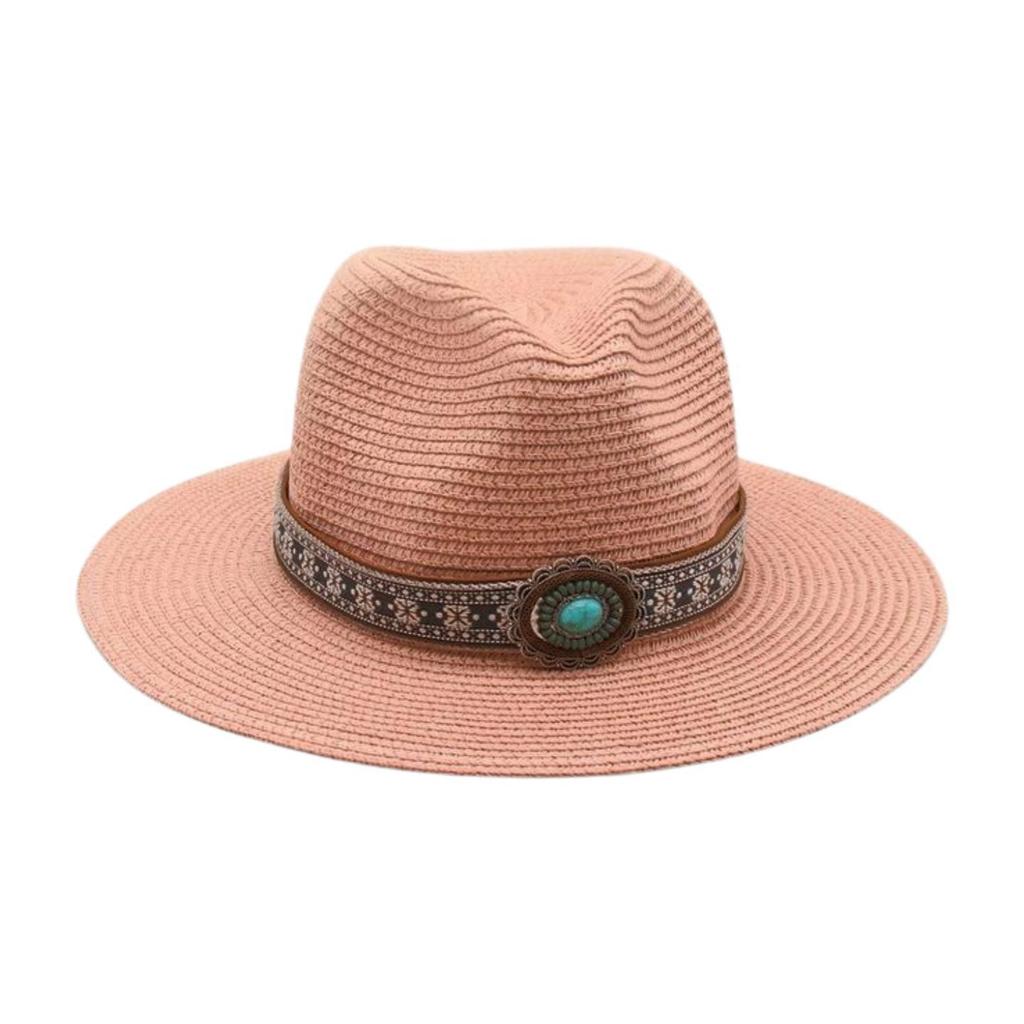 Simple French Haute Sense Men And Women Travel Beach Sunscreen Sun Hat Famous Style Straw Hat