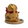 Solar Money Cat Wooden Base – Gold moving Hand