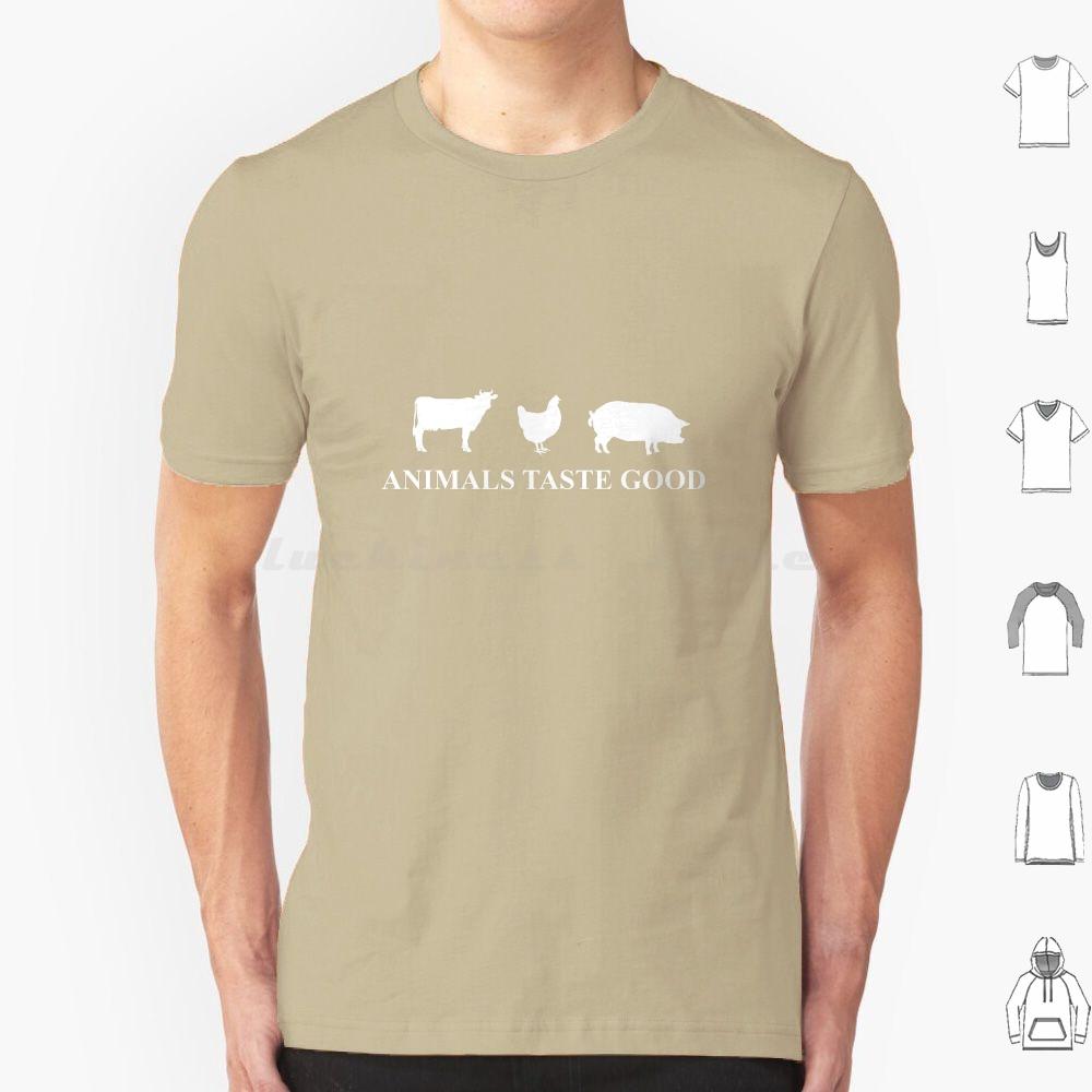 Animals Taste Good T Shirt Men Women Kids 6xl Animal Taste Good Chicken Pig Cow Meat Food Humor Joke Cynical Veg Vegan S