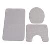 Conjunto de 3 Tapetes de Banheiro Forma U Tapete para Vaso Sanitário Tampa de Vaso Sanitário Tapete de Banho Absorvente de Água Antiderrapante Tapetes de Banho para Treinamento de Penico Crianças Adulto