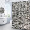 3D Kamenná zeď Sprchový závěs Vintage Starý Koupelnový závěs Rustikální Venkovská Koupelnová dekorace s háčky Polyesterová Tkanina Pratelná Látka