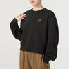 Puma Round Neck Printed Breathable Casual Long Sleeve Sweatshirt Women sweatshirt Black 625251-01
