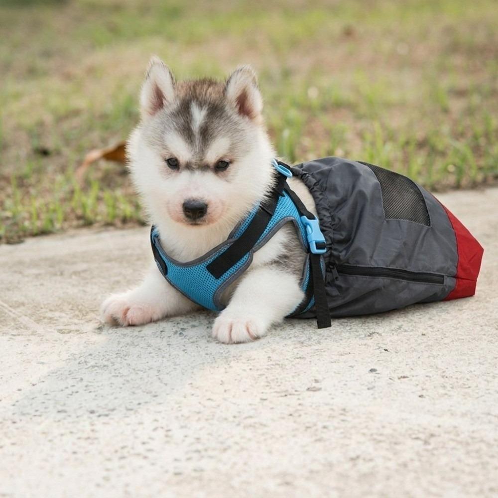 Adjustable Size Pet Sling Bag Soft Lining Disabled Dog Bag Rear Leg Support Bag  Indoor Use XS