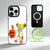 A-Abstract A-art F-frog Phone Case For iPhone 17 16 15 14 13 12 Pro Max Plus for Mirror Wireless Magnetic Cover