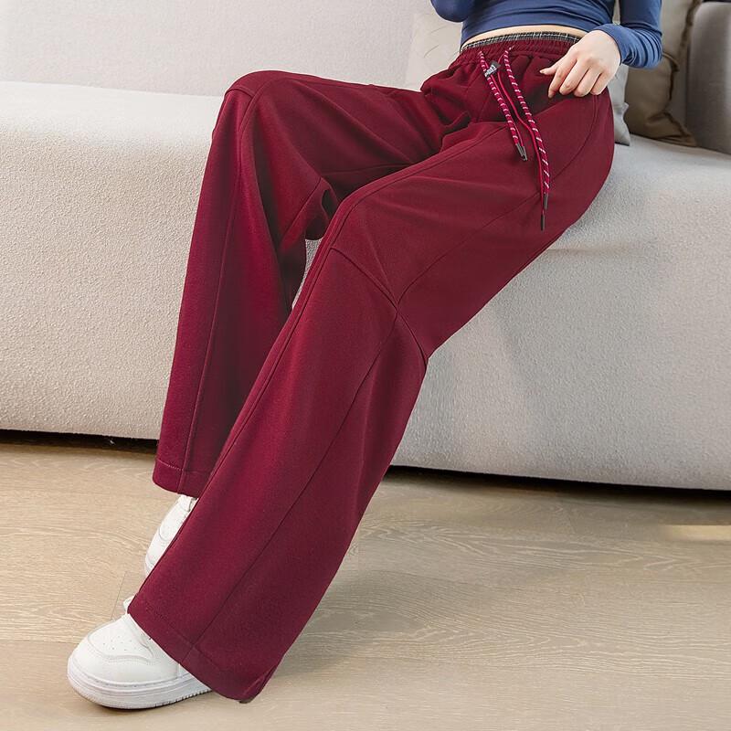 Women's High-Waist Loose Fit Elastic Drawstring Casual Pants