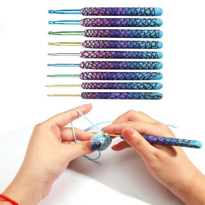 9/12 Stück Häkelnadeln Set, 2,25-6,5/8mm Set Ergonomisch für Arthritis Hände Extra