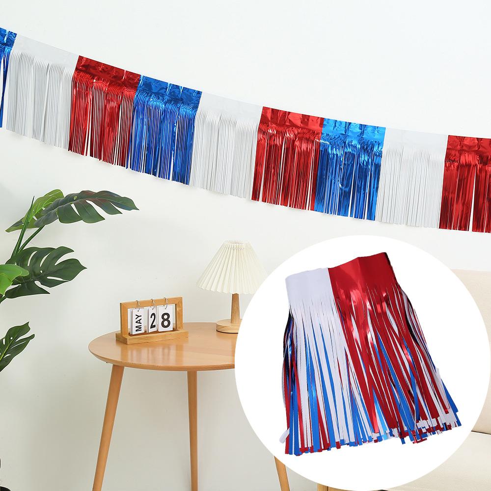 Premium Foil Fringe Tinsel Garland Creative 2M 4 Layers Foil Banner Birthday Party Wedding Decoration Christmas Home Wall Decor
