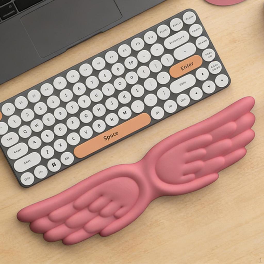 Engelsflügel Tastatur Handgelenk Computer Armlehne AntiRutsch Bequemes Stützkissen Schreibtisch Ellbogenpolster für