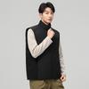 Men's High-Quality Double Zipper Outdoor Down Vest - Thickened Warm Sleeveless with Stand Collar.