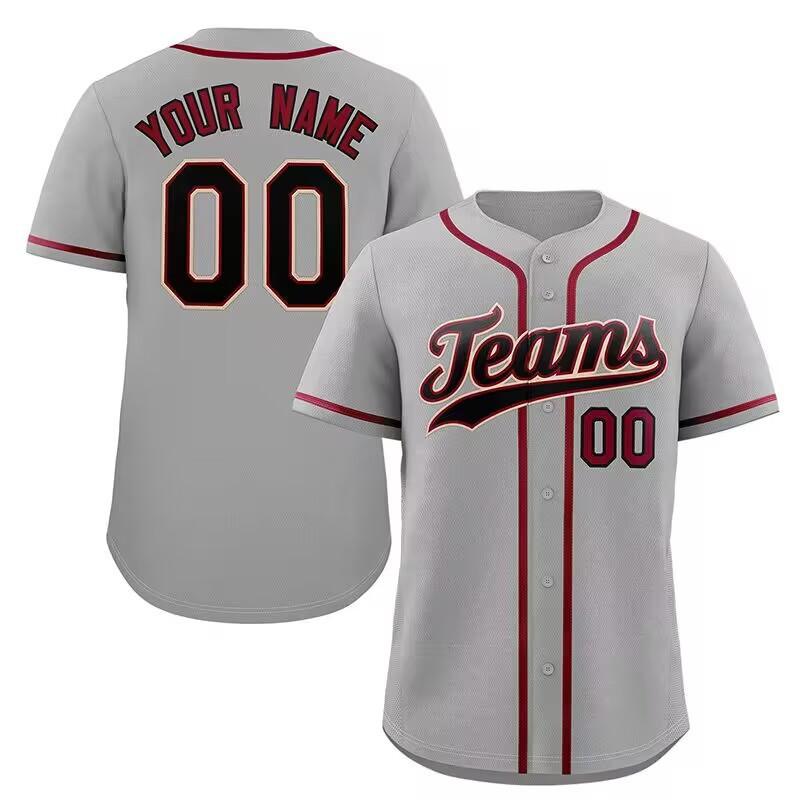 Unisex Quick-Dry Baseball Jersey Short Sleeve Open Front Top Sports Cycling Team Activities