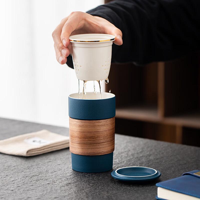 Portable Ceramic Tea Set & USB Business Gift Box