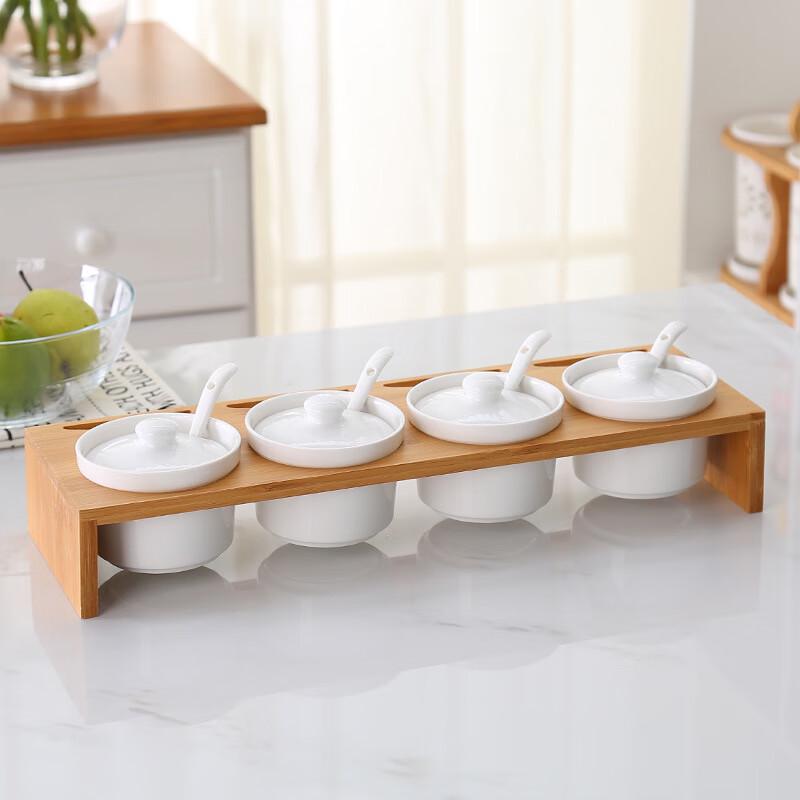 LIU Ceramic Seasoning Jar Set Set of 4