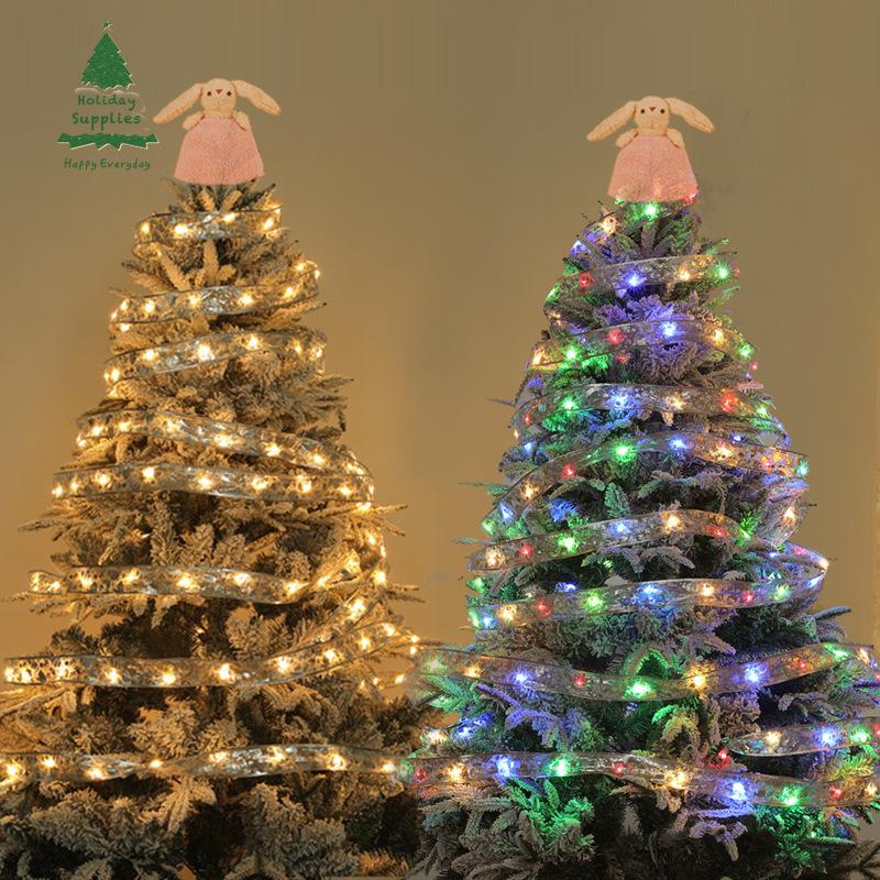 

4MCreative рождественские украшения, лента, светодиодная светящаяся цветная световая гирлянда, украшение для елки, цветная полоса