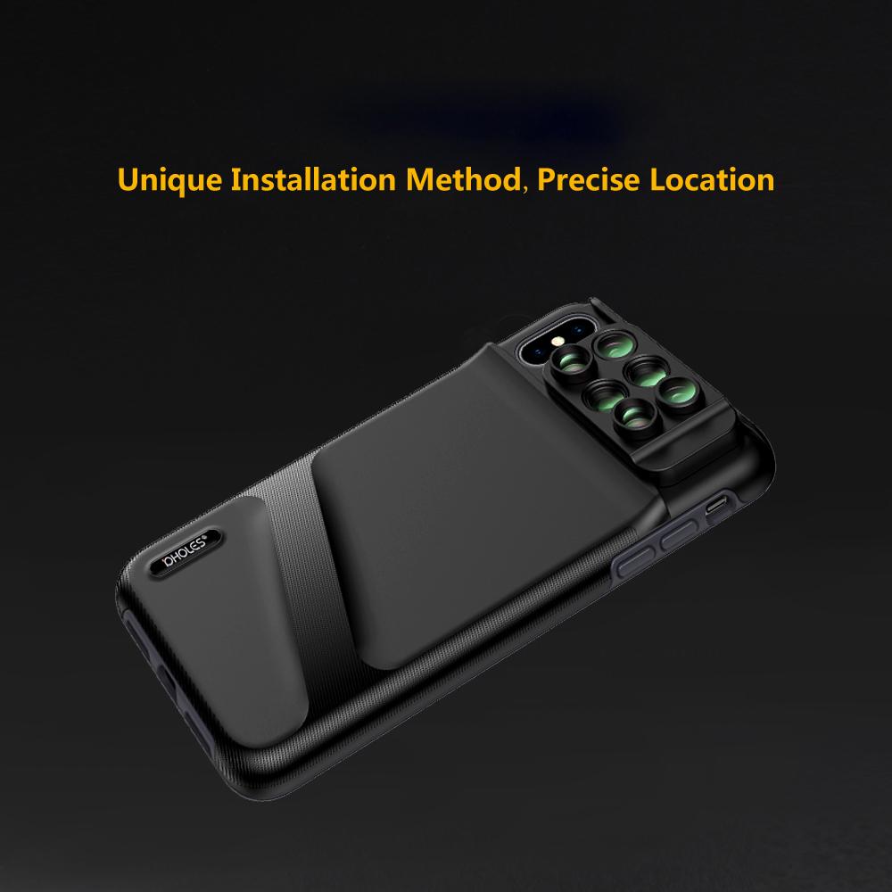 Buy Dual Camera Lens Phone Case for iPhone XS Max 6 in 1 Fisheye Wide