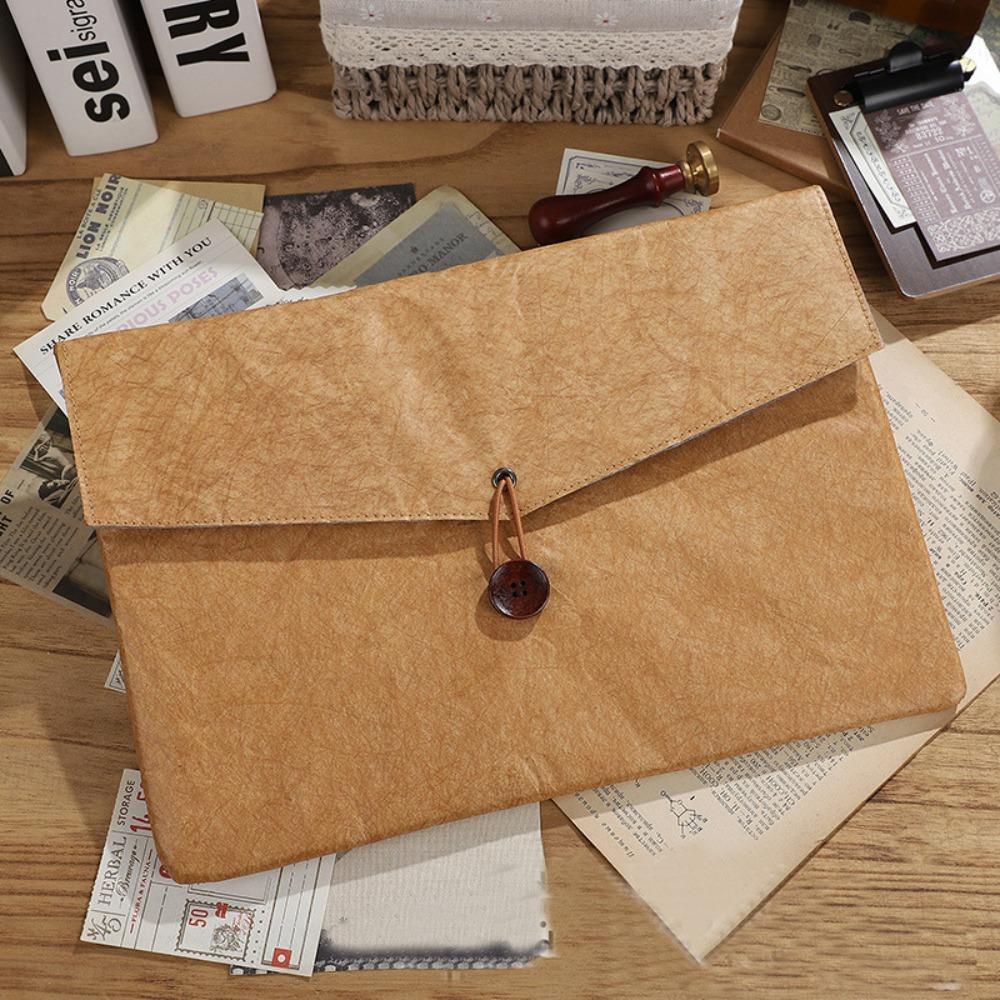 

Water-proof Tablet Sleeve Case Dupont Paper Notebook Cover Fashion Tablet Protective Pouch 13.3 Inch коричневый