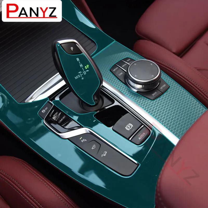 For BMW X4 G02 2018-Present Car Door Center Console Gear Shift Panel Interior Cover Trim TPU Protector Film Sticker Accessories