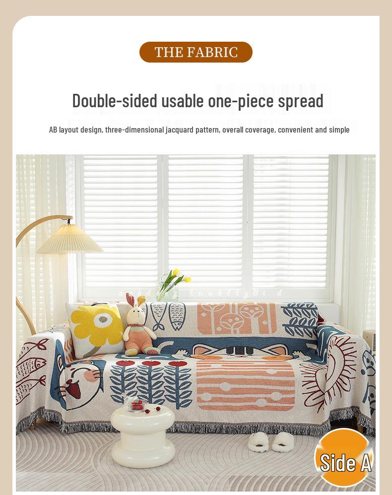 Universal Non-Slip Sofa Cover: All-Season Modern Minimalist Knitted Cushion Towel (2025)