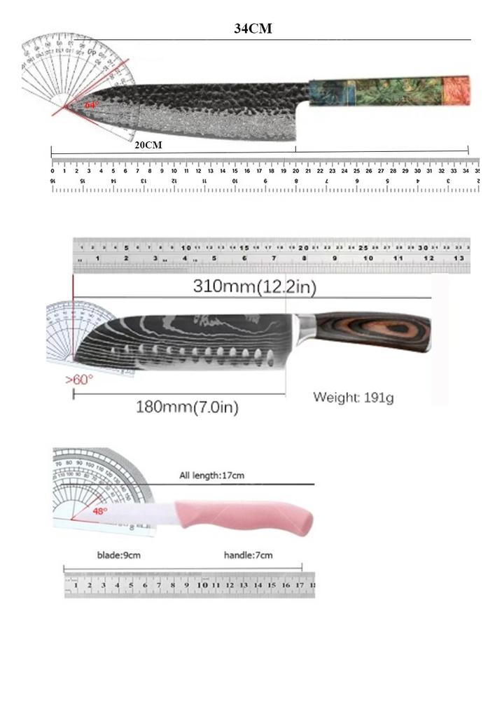 WXCOO Handmade Forged Chef Knife 8inch Professional Japanese Kitchen Knife Sharp Butcher Knife Kitchen Gadgets Accessories