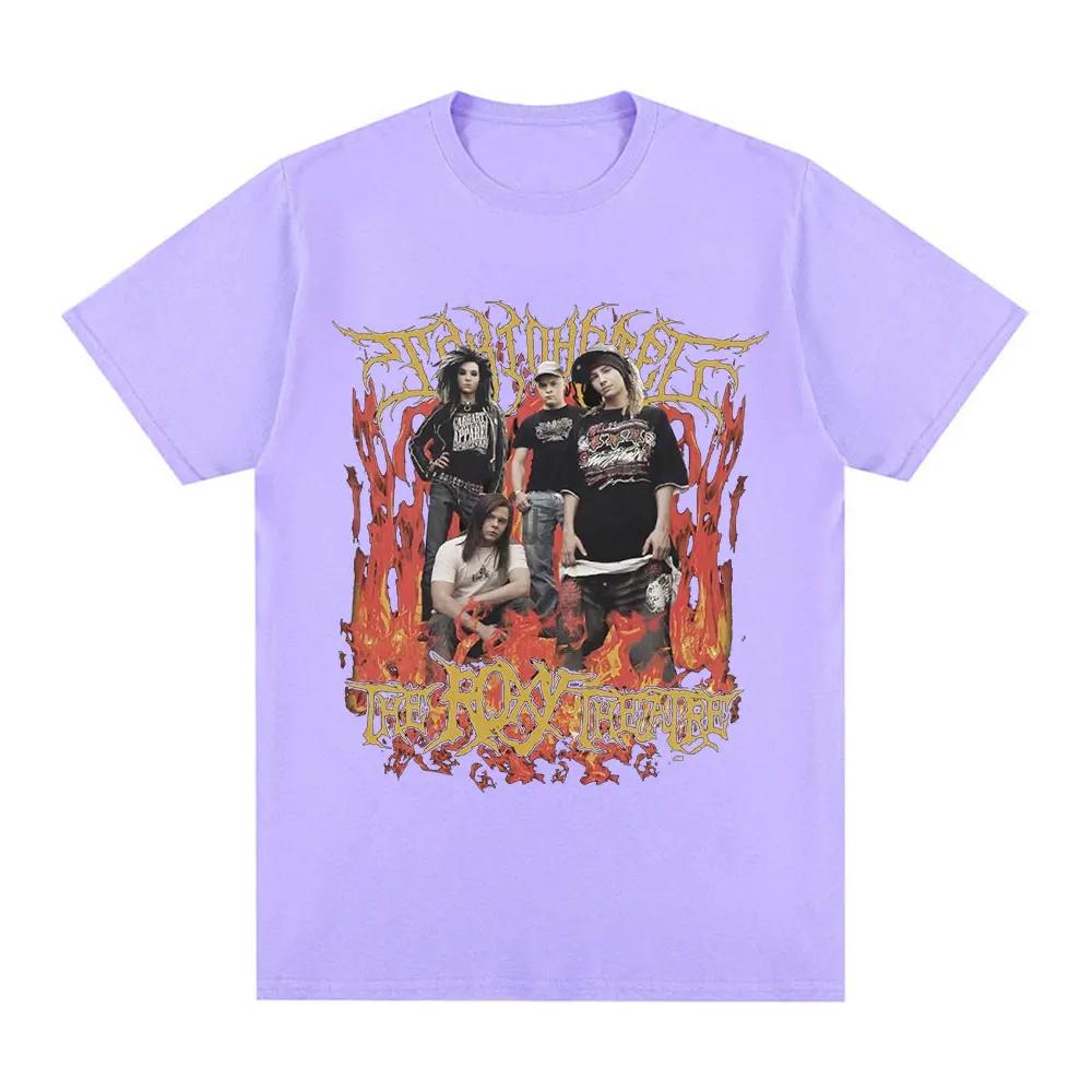 Rock Band Tokio Hotel The Roxy Theatre Signature T Shirt Vintage Punk Gothic T-shirt Cotton Casual Short Sleeve T-shirts Unisex