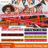 Ghostly Halloween Warning Tape - Spooky House Decoration