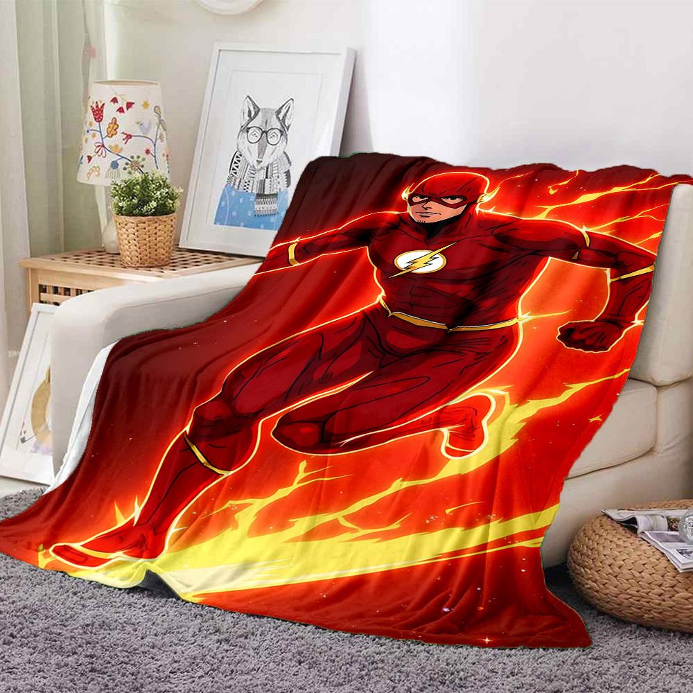 1 ks Flash, Speed Force Flanelová deka Měkká, Hřejivá a Útulná na Pohovku, Postel, Kancelář a Cestování Univerzální pro Všechna Roční Období Dárek, Vánoční dárek
