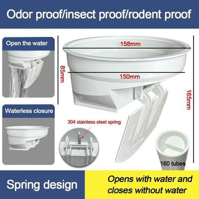 Anti-leak Toilet Flange Ring Floor Outlet Odor-resistant Drain Pipe Cover Replacement Automatic Closing Toilet Repairing Parts