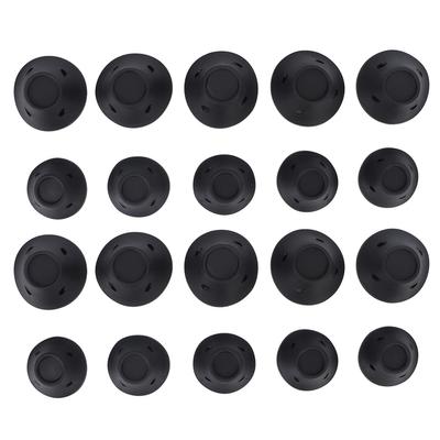 20pcs Mushroom Shaped Hair Curler Household Silicone Women Girls Hair Roller Styling Tool Black