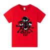 A1172 Kids Boys Girls NINJA KIDZ Cartoon Print Short Sleeves T-shirt