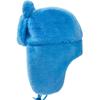 Y2K Autumn/Winter Outdoor Cartoon Design Embroidery Craft Ear Protection Windproof Blue Warm Ski Hat