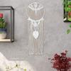 Macrame Woven Wall Hanging Leaf Tree Dream Catcher,Bohemian Handmade Room Hanging Tapestry,Wedding Decoration Crafts