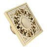 Gold Floor Drain Set Bathroom Toilet Deodorant AntiOdor AntiClogging Strainer Accessory(Shallow