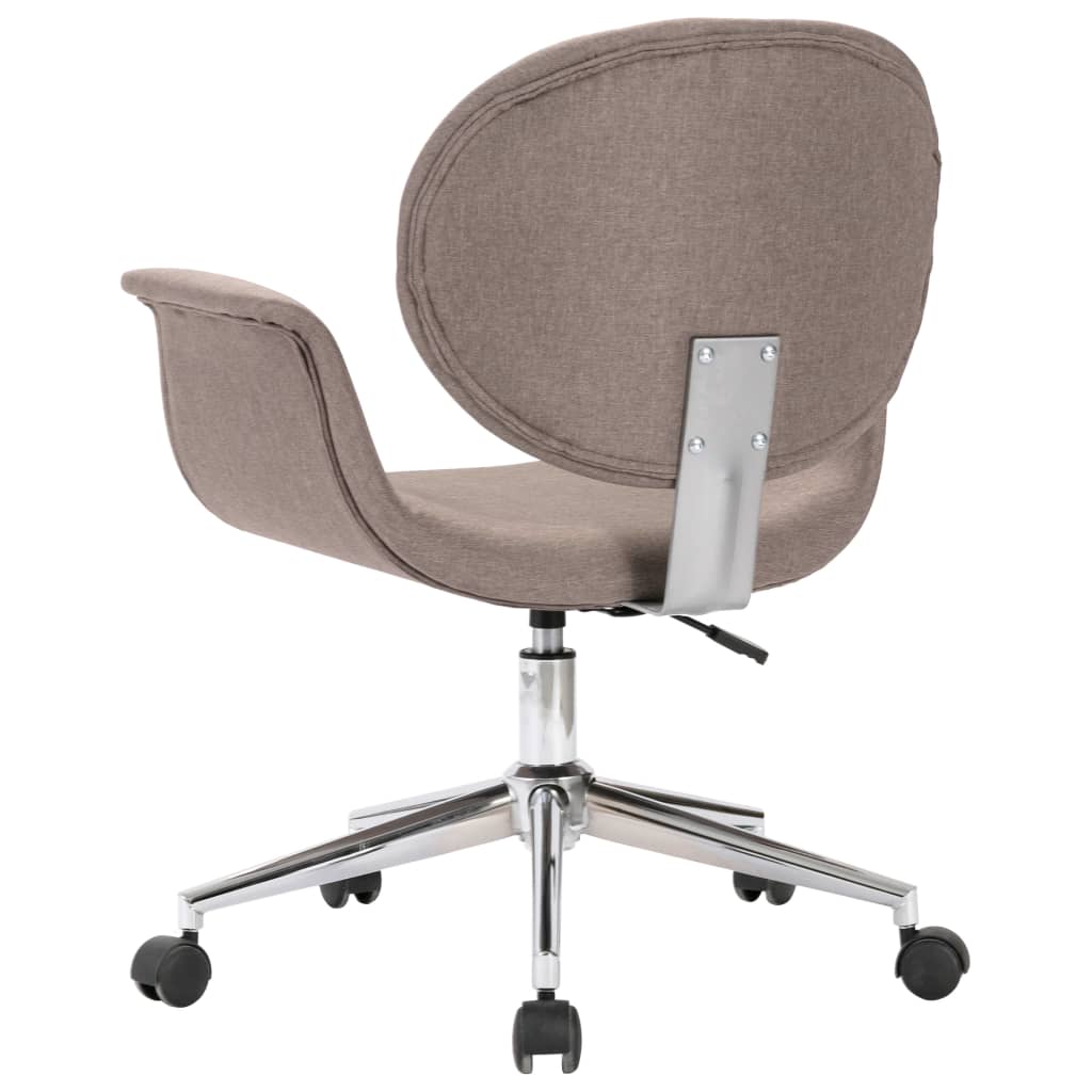 Dining Room Chair Swivel Taupe Fabric