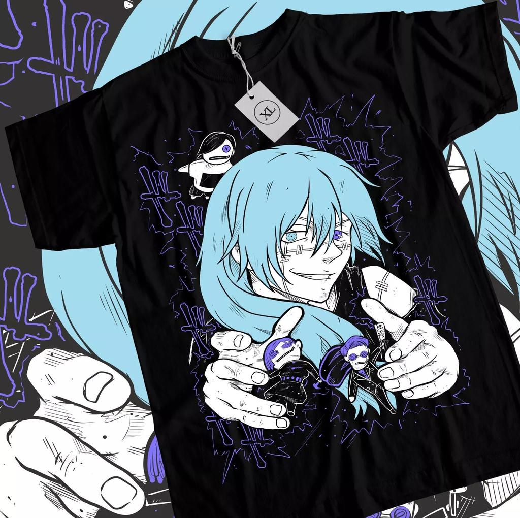 Mahito Tshirt Jujutsu Kaisen Gojo Girl Anime Horror Unisexga Tshirt Black