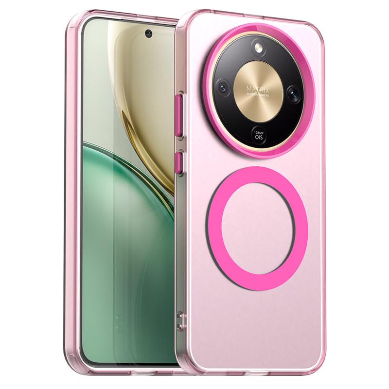 Magnetic Wireless Charging Case For Honor Magic 8 Lite Magic X9d 5G Cover Candy Colors Transparent Back Shell Fundas Coque HONOR X9D
