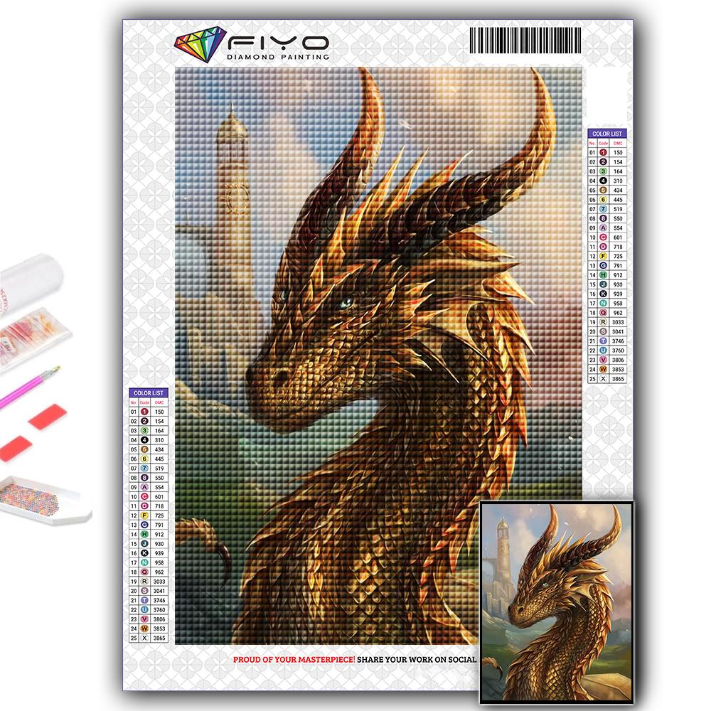 Cross Stitch Kit DIY Diamond Embroidery European Dragon Diamond Painting Home Decor