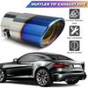 5.5" Car Rear Exhaust Pipe Tail Muffler Tip Auto Accessories Replace Kit Blue