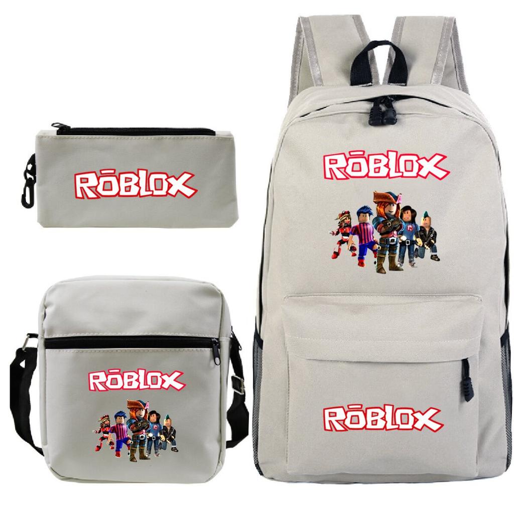 Primary And Secondary School Students Casual Schoolbag Three-Piece Cartoon Game Merchandise Printed Children'S Fashion Backpack