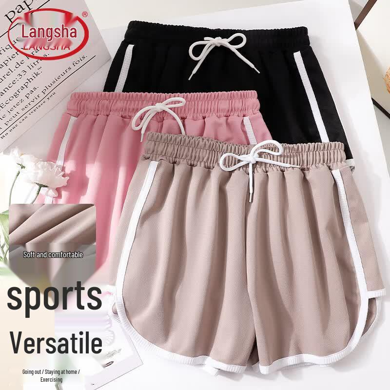 Langsha Women s Loose Fit Summer Sport Shorts L