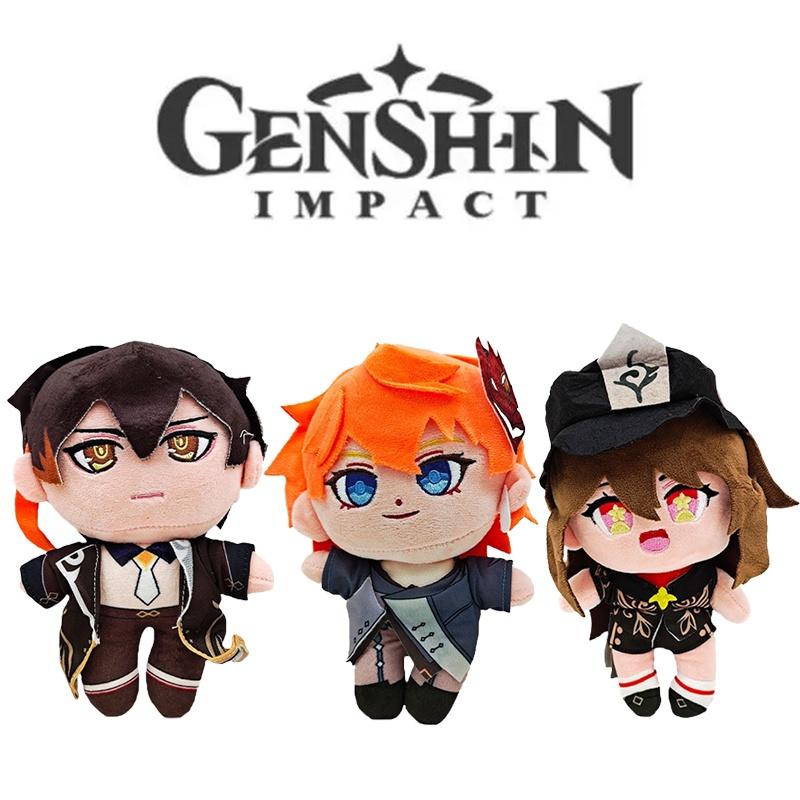 Genshin Impact Plush Toy Scaramouche Anime Gorou Zhongli Hu Tao Plush Doll