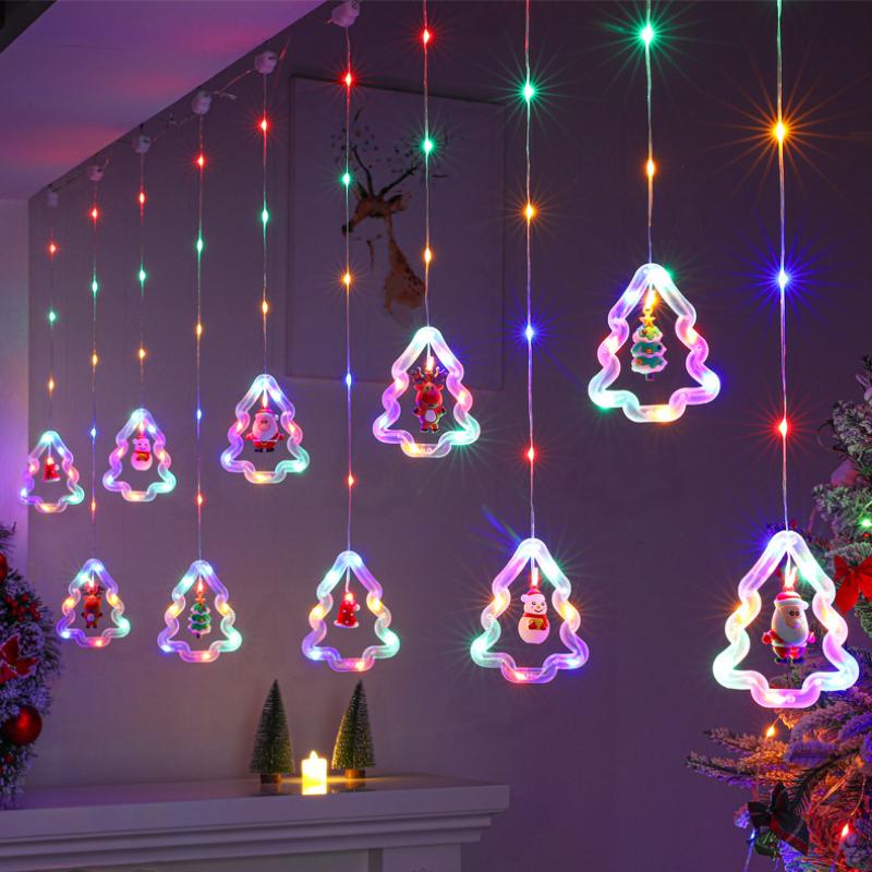 LED Christmas Curtain Lights Indoor Scene Decoration Lights Christmas Atmosphere Lights