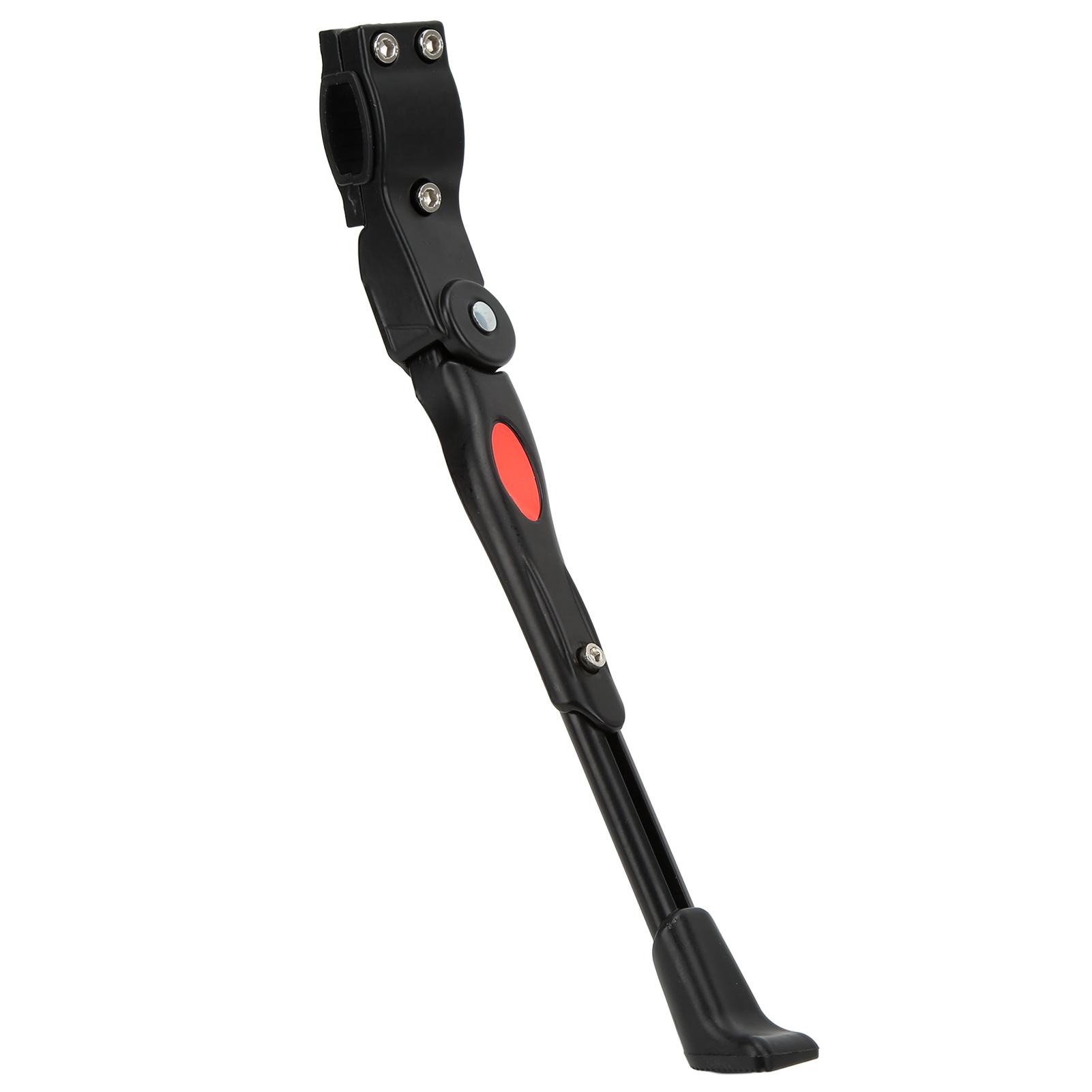 

Велосипедна підніжка Алюмінієвий сплав Регульована Стійка до зносу Пластикова накладка всередині Покращена стабільність Велосипедна підніжка Чорна чорний