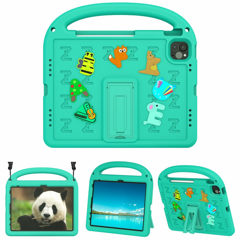 For iPad Pro 11 (2022)/(2021)/(2020)/(2018)/Air (2022)/(2020) Case Cartoon Design EVA+PC Tablet Cover