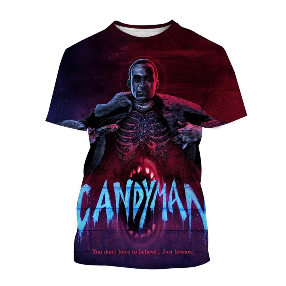 

Летняя футболка с круглым вырезом и 3D-принтом «Конфетный человек» из фильма. Модные повседневные мужские футболки с коротким рукавом. 6XL