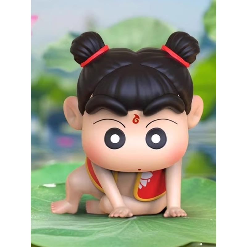 Nezha Xiaoxin cos crayon Xiaoxin peripheral figures, cute trendy play car desktop ornament doll toy gift